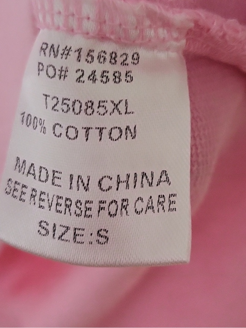 White Birch Rhinestone Cotton Pink Crew V Neck Short Sleeve Oversized Top NWOT - Picture 14 of 16